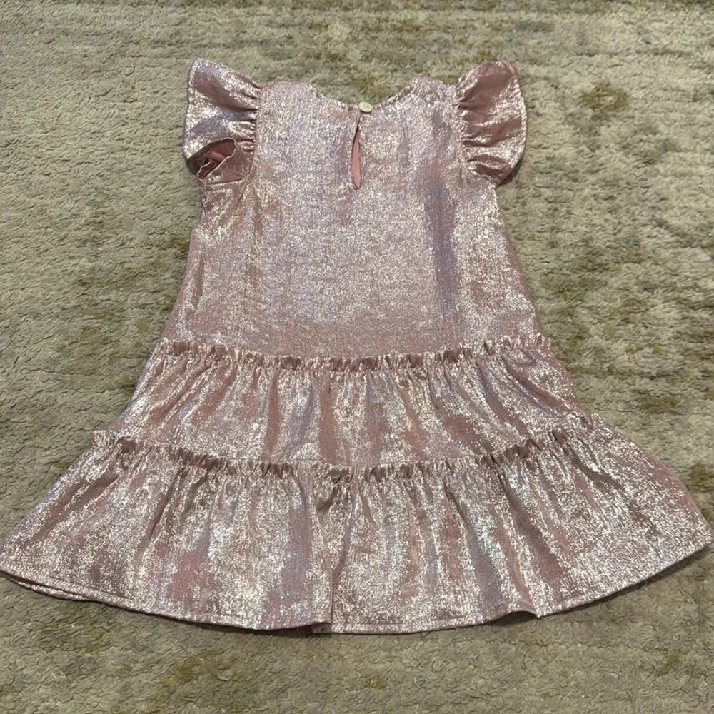 Old Navy Toddler Girl Sparkle Shiny Pink Dress 2T